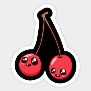 Kawaii Cartoon Cherry Sticker
